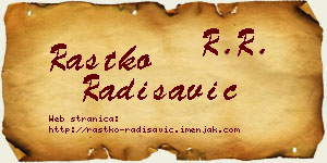 Rastko Radisavić vizit kartica